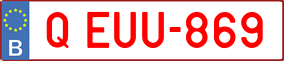 Trailer License Plate
